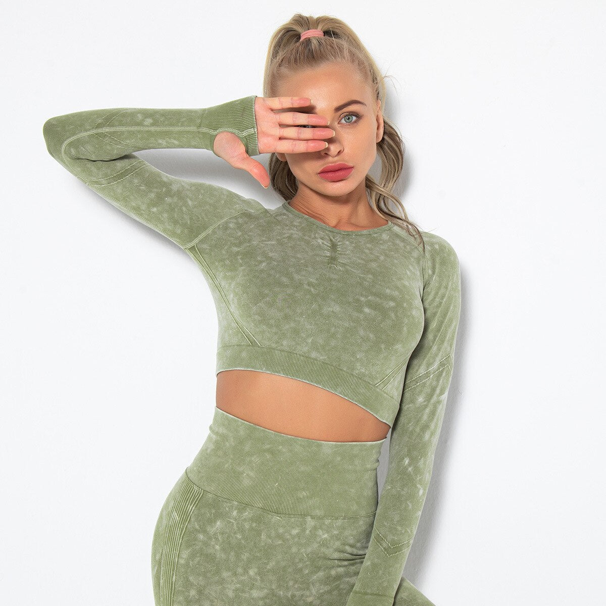 Sexy Bubble Butt Yoga Leggings Tie-dye High Waist Seamless Yoga Sport Fitness Push Up Gym Leggings Women Workout Yoga Legging