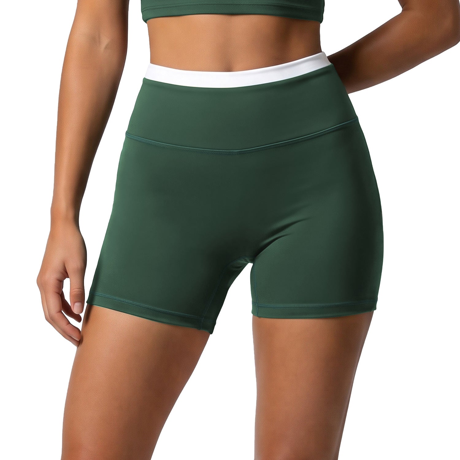 Summer Pilates Yoga Three-Quarter Pants for Women, High-Waisted, Fitted, Slimming, Tummy Control, Athletic Shorts for Running, Training, and Workout