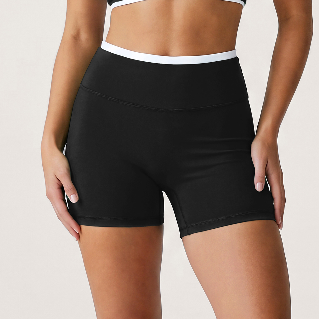 Summer Pilates Yoga Three-Quarter Pants for Women, High-Waisted, Fitted, Slimming, Tummy Control, Athletic Shorts for Running, Training, and Workout