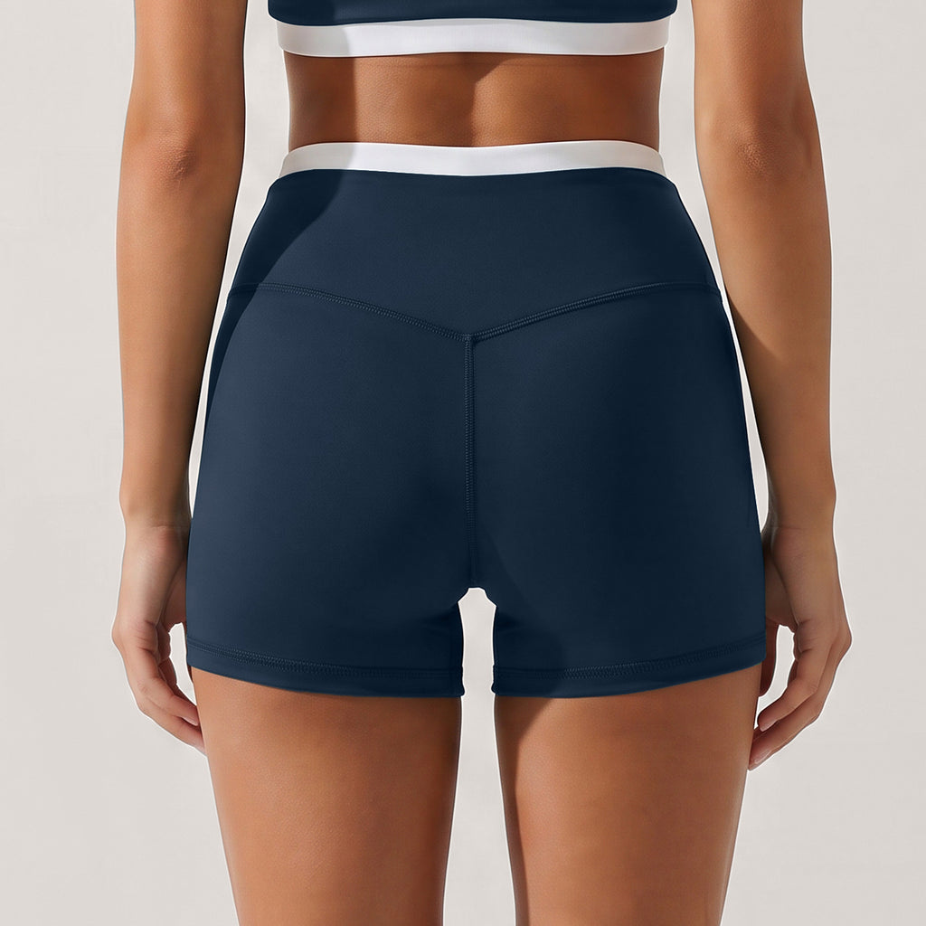 Summer Pilates Yoga Three-Quarter Pants for Women, High-Waisted, Fitted, Slimming, Tummy Control, Athletic Shorts for Running, Training, and Workout