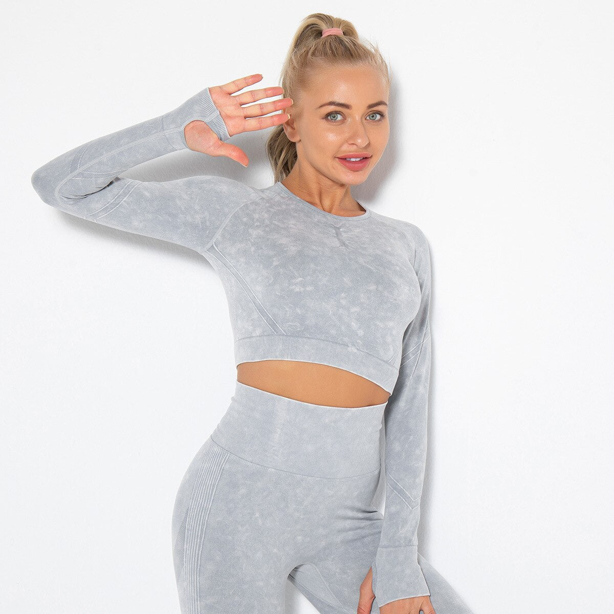 Sexy Bubble Butt Yoga Leggings Tie-dye High Waist Seamless Yoga Sport Fitness Push Up Gym Leggings Women Workout Yoga Legging