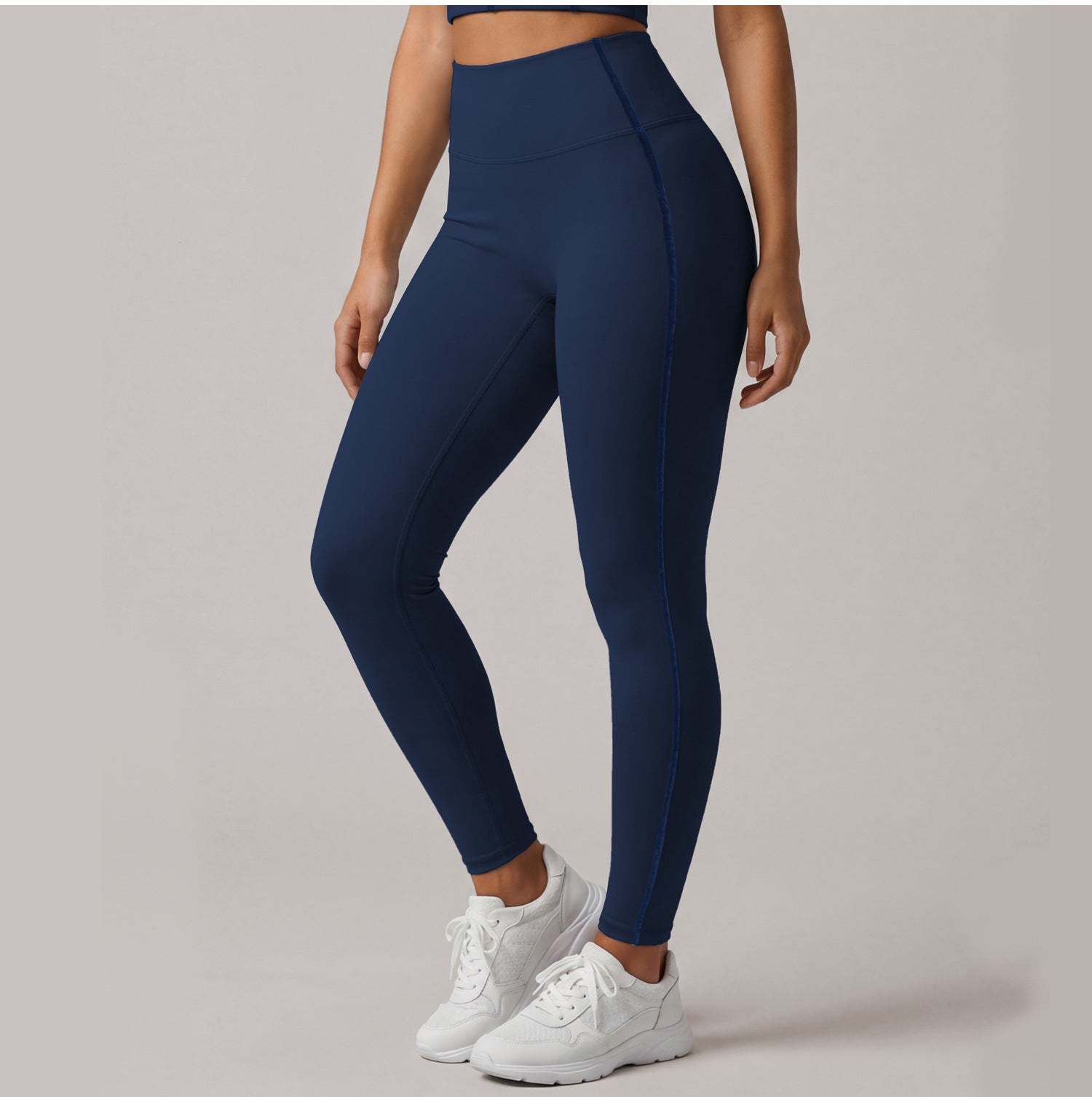 Fitness High-Waisted 9-inch Yoga Pants for Women, Summer Workout Tights, Butt-Lifting Running Leggings, Bodycon Gym Pants