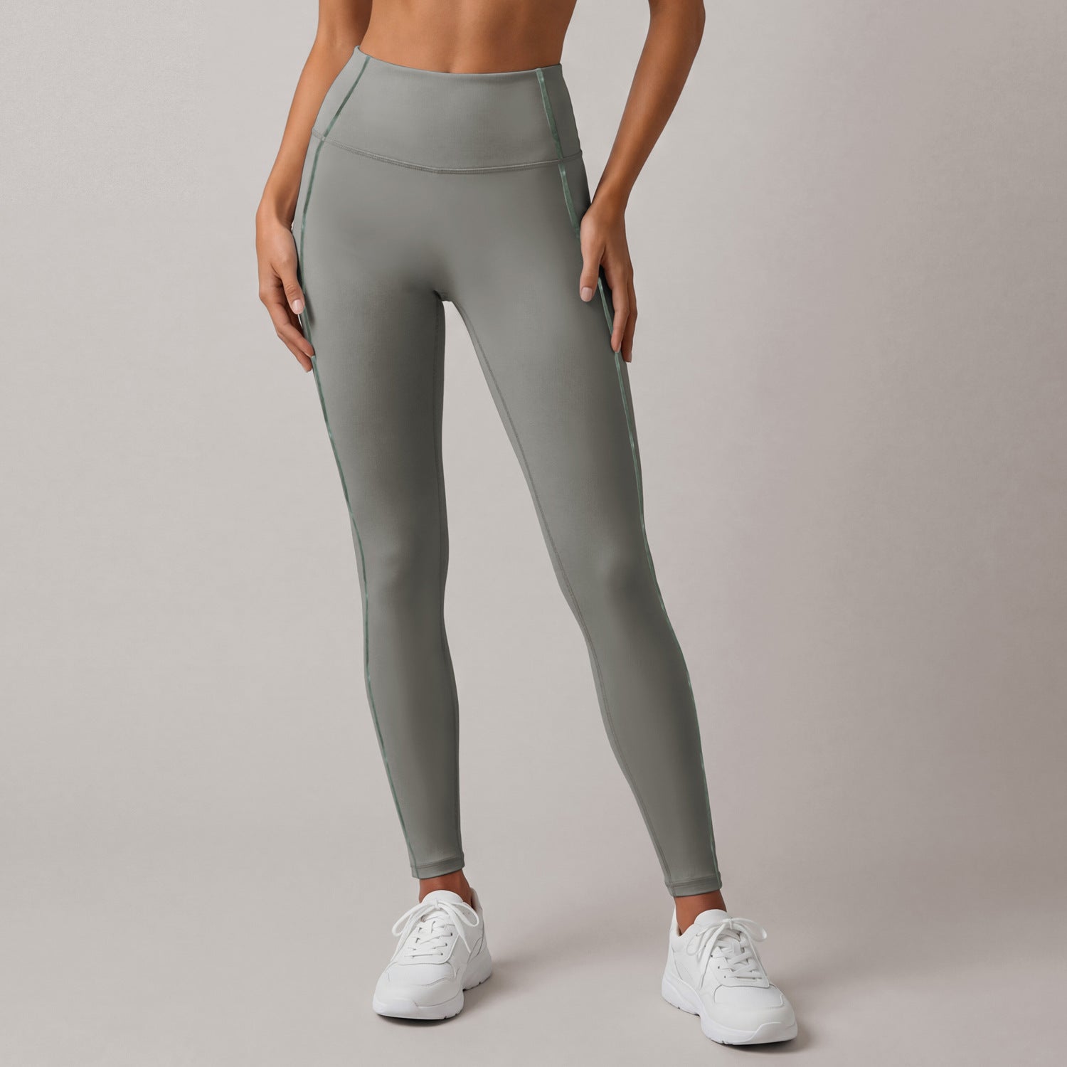 Fitness High-Waisted 9-inch Yoga Pants for Women, Summer Workout Tights, Butt-Lifting Running Leggings, Bodycon Gym Pants