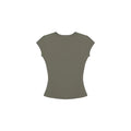 Tankair Soft Touch Stretchy Fitted Workout Crop Top with Cap Sleeves,