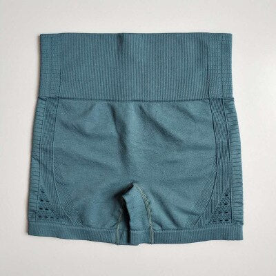 Energy Seamless Shorts Women High Waist Fitness Workout Yoga Shorts Push Up Hip Super Stretchy