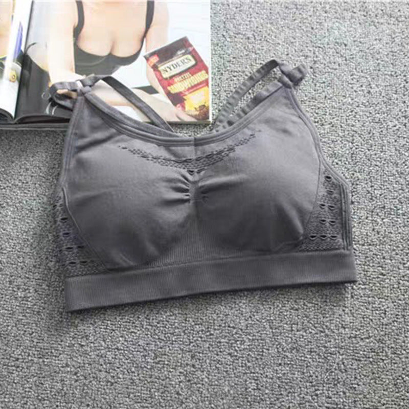 High Intensity Sports Bra Female Shark Beauty Back Bra Shockproof Yoga Fitness Yoga Bra Sports Underwear