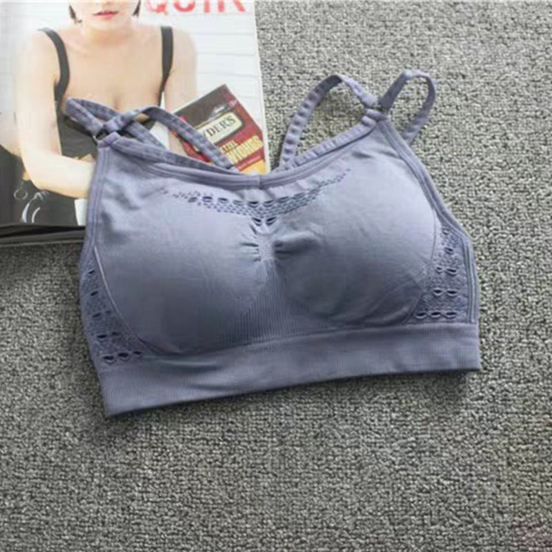 High Intensity Sports Bra Female Shark Beauty Back Bra Shockproof Yoga Fitness Yoga Bra Sports Underwear