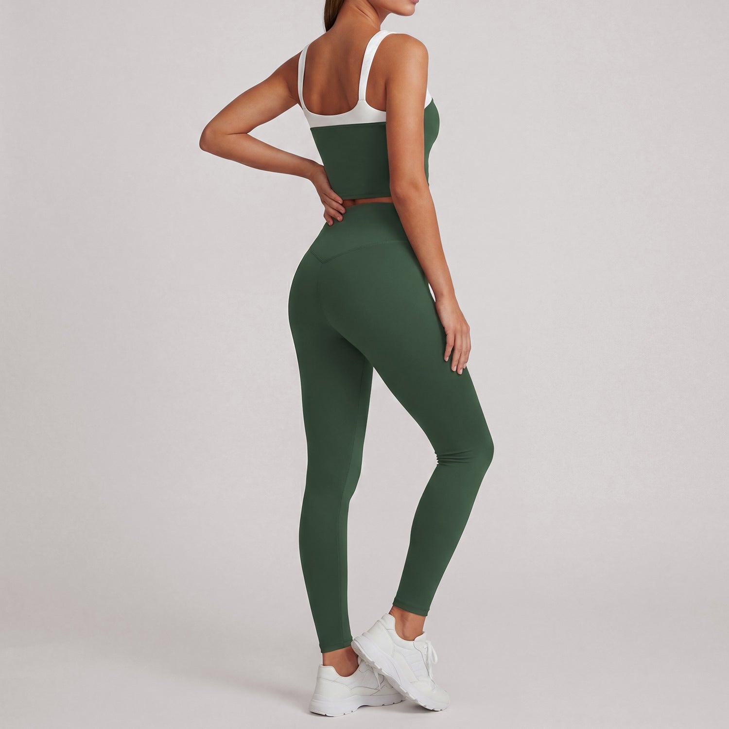 Summer Fitness Yoga Suit Set for Women, Quick-Dry Running High-Waisted Butt-Lifting Shaping Workout Wear