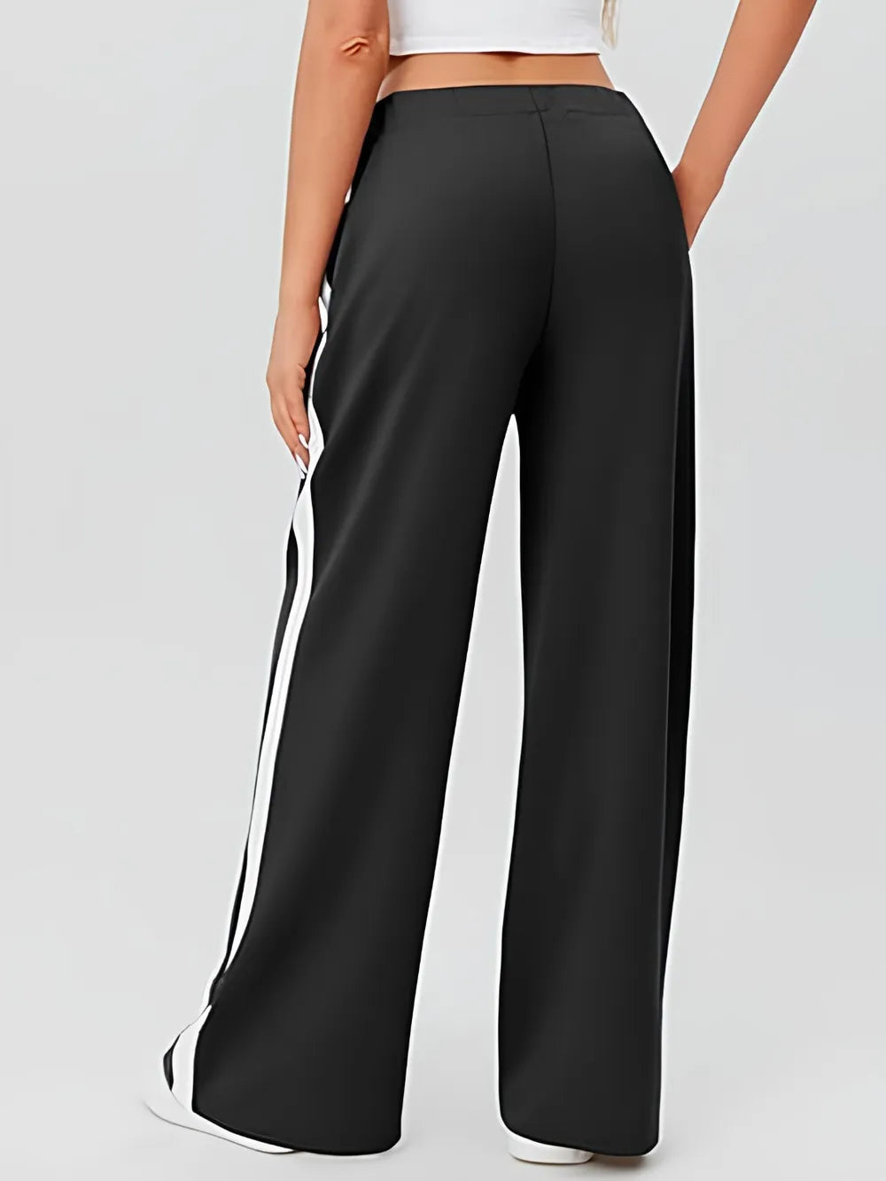 Yoga sweatpants high waisted workout loose casual pants with pockets