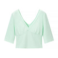 Pure Desire Wind Spicy Girl Cross V-neck Shoulder Top