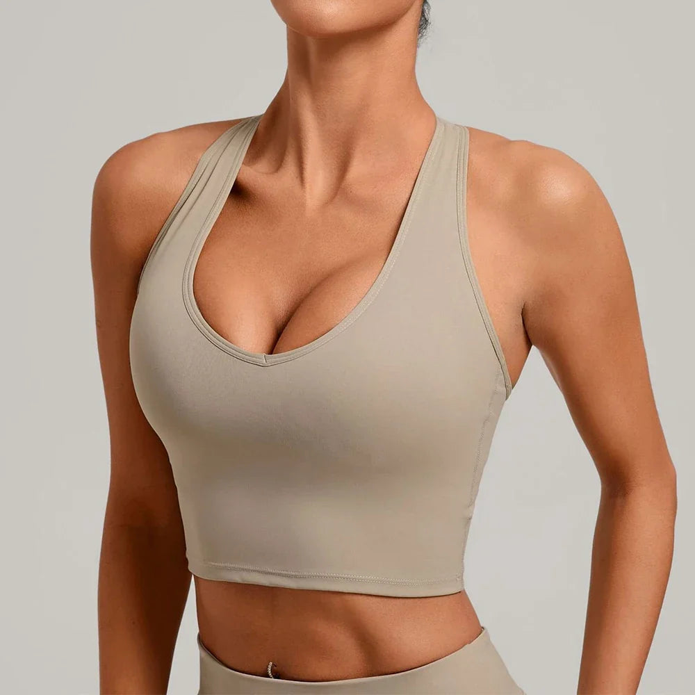 Fitness Bra Workout Tops Gym Push Up Fitness Underwear Sports Bras Sexy Athletic Sport Bra Women Backless Gym Yoga Crop Top