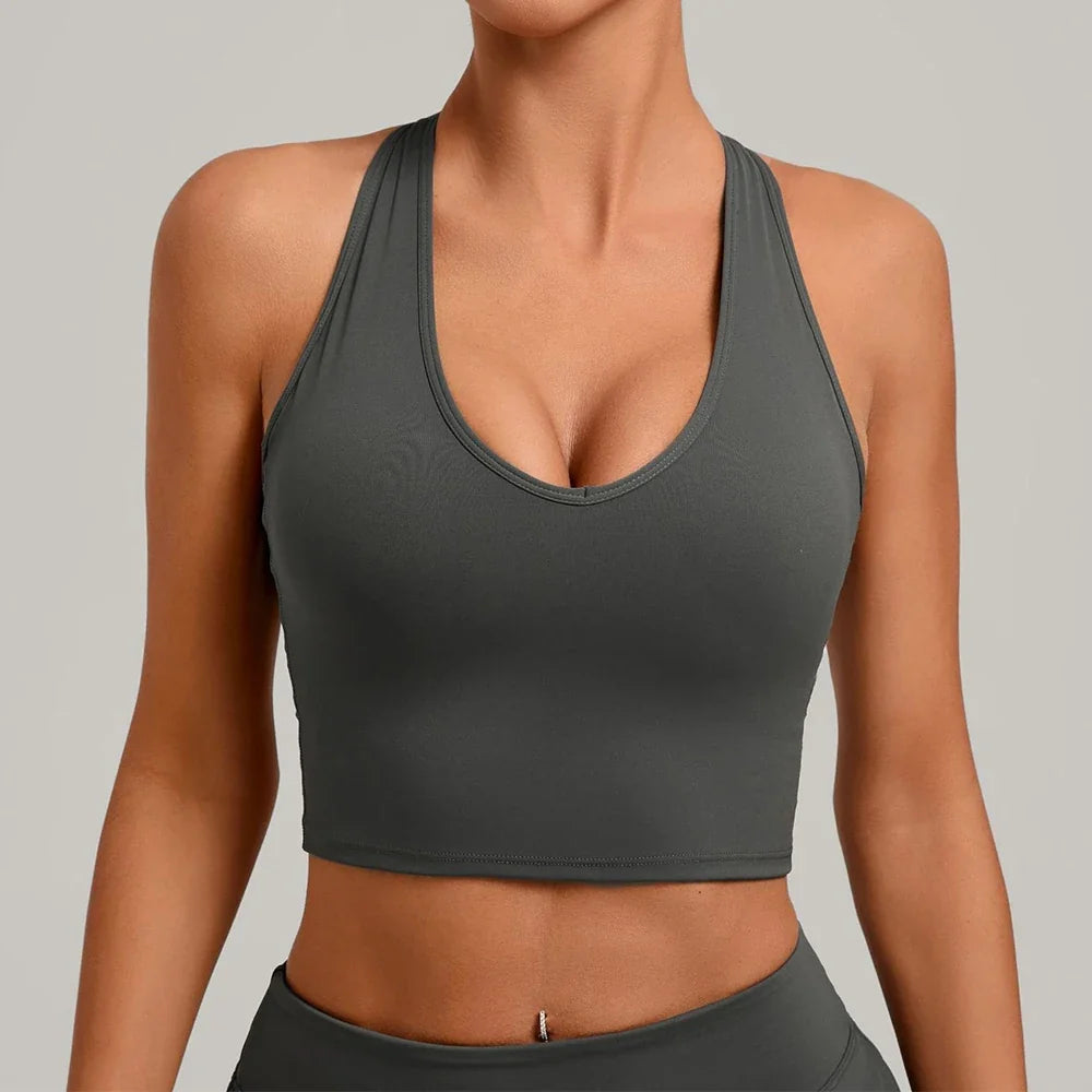 Fitness Bra Workout Tops Gym Push Up Fitness Underwear Sports Bras Sexy Athletic Sport Bra Women Backless Gym Yoga Crop Top