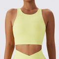 Lavender Ribbed Quick Dry Breathable Running Sports Bra